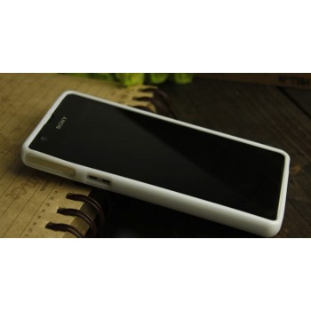 Силиконовый непрозрачный чехол для Sony Xperia ZR Белый