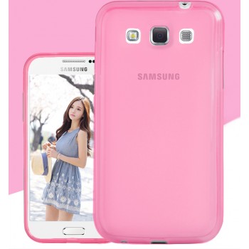 Силиконовый матовый полупрозрачный чехол для Samsung Galaxy Win Розовый