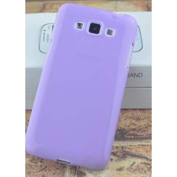 Силиконовый матовый непрозрачный чехол для Samsung Galaxy Win Фиолетовый