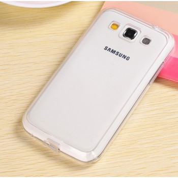 Двухкомпонентный чехол с силиконовым бампером повышенной защиты и поликарбонатной транспарентной накладкой для Samsung Galaxy Win Белый