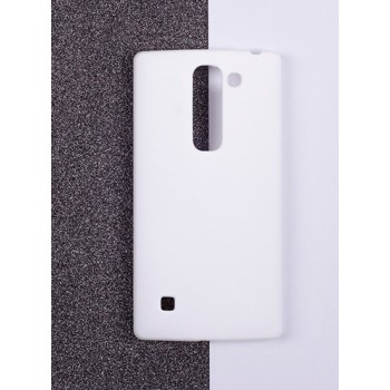 Пластиковый матовый непрозрачный чехол для LG Magna Белый