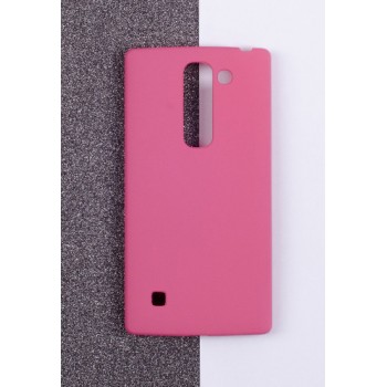 Пластиковый матовый непрозрачный чехол для LG Magna Розовый