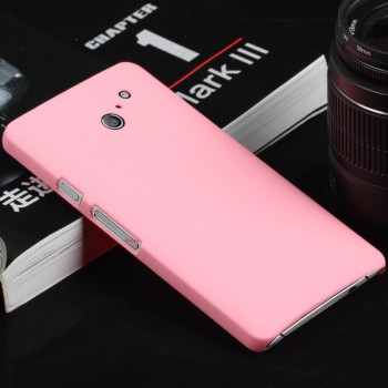 Пластиковый чехол серия Metallic для Huawei Ascend D2 Розовый