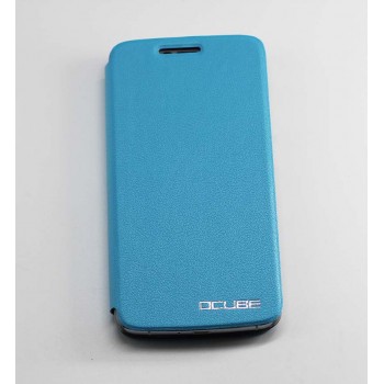 Чехол флип подставка на пластиковой основе для Elephone P8000 Синий
