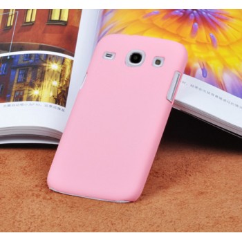 Пластиковый матовый непрозрачный чехол для Samsung Galaxy Core Розовый
