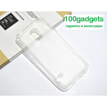 Силиконовый полупрозрачный чехол для Samsung Galaxy S5 Mini Белый