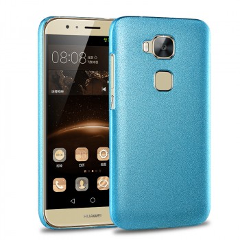Пластиковый матовый чехол с повышенной шероховатостью для Huawei G8 Голубой
