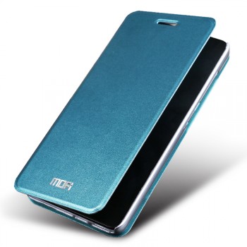 Чехол флип подставка на пластиковой основе для Huawei G8 Синий