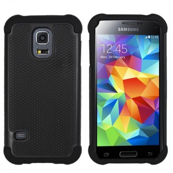 Силиконовый чехол экстрим защита для Samsung Galaxy S5 Черный