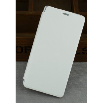 Чехол флип подставка на пластиковой основе для Lenovo A2010 Белый