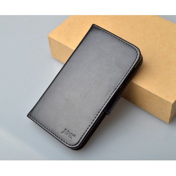 Глянцевый чехол портмоне подставка с защелкой для Microsoft Lumia 532 Черный