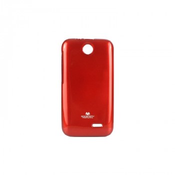 Силиконовый глянцевый непрозрачный чехол для HTC Desire 310 Красный