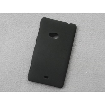 Пластиковый матовый непрозрачный чехол для Nokia Lumia 625 Черный