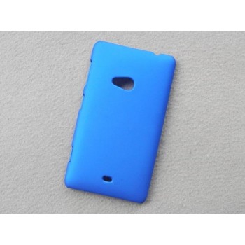 Пластиковый матовый непрозрачный чехол для Nokia Lumia 625 Синий