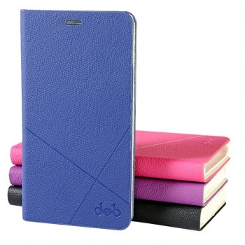 Текстурный чехол флип подставка на пластиковой основе с внутренним карманом для Nokia Lumia 625