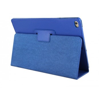 Чехол подставка с рамочной защитой и резинкой держателем для стилуса для Ipad Mini 4 Синий