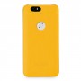 Кожаный чехол накладка (нат. кожа) для Google Huawei Nexus 6P, цвет Желтый