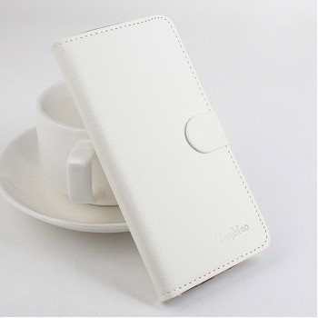 Чехол портмоне подставка на силиконовой основе с защелкой для Asus Zenfone 2 5 Белый