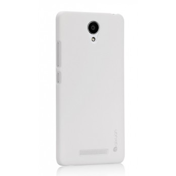 Пластиковый матовый чехол Металлик для Xiaomi RedMi Note 2 Белый