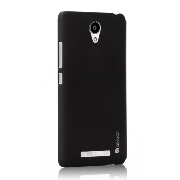 Пластиковый матовый чехол Металлик для Xiaomi RedMi Note 2 Черный