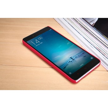 Пластиковый матовый нескользящий премиум чехол для Xiaomi RedMi Note 2 Красный