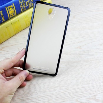 Двухкомпонентный чехол с силиконовым бампером и матовой полупрозрачной пластиковой накладкой для Xiaomi RedMi Note 2