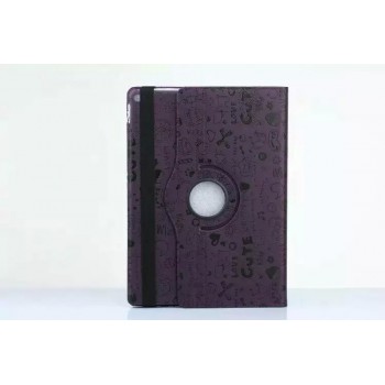 Чехол подставка роторный с рельефным принтом для Ipad Pro Фиолетовый