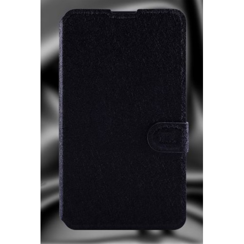 Текстурный чехол флип подставка на пластиковой основе с магнитной застежкой и отделением для карт для Sony Xperia E4, цвет Черный