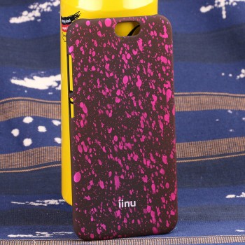 Пластиковый матовый дизайнерский чехол с голографическим принтом Звезды для HTC One A9 Розовый