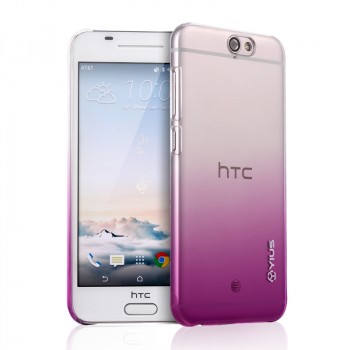 Пластиковый градиентный полупрозрачный чехол для HTC One A9 Фиолетовый