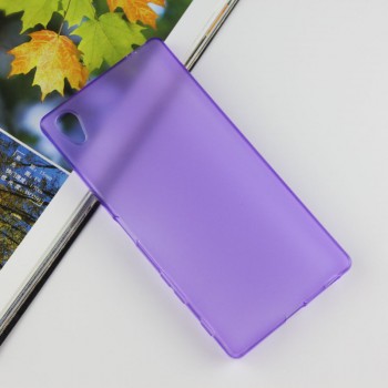 Силиконовый матовый чехол для Sony Xperia Z5 Premium Фиолетовый