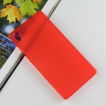 Силиконовый матовый чехол для Sony Xperia Z5 Premium Красный