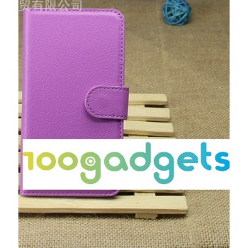 Чехол портмоне подставка для LG Optimus G2 Фиолетовый