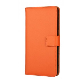 Чехол портмоне подставка с защелкой для Microsoft Lumia 950 XL Оранжевый