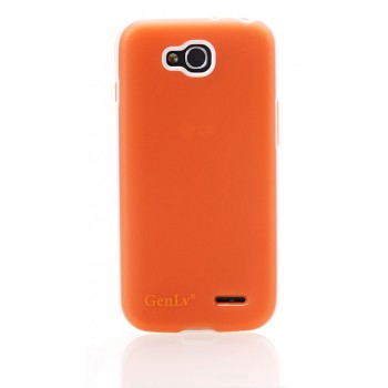 Силиконовый матовый чехол для LG L90 Оранжевый
