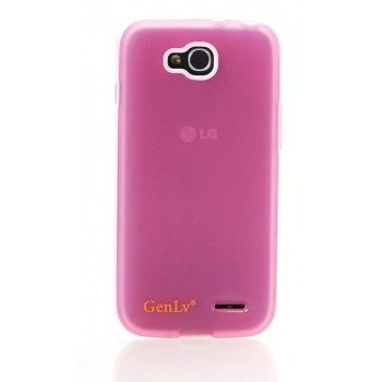 Силиконовый матовый чехол для LG L90 Розовый