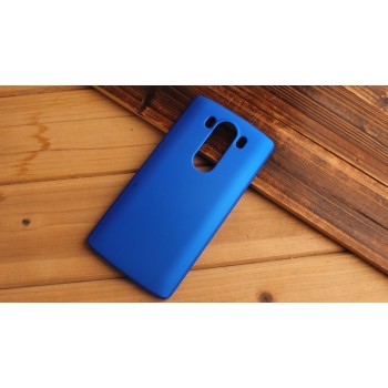 Пластиковый матовый непрозрачный чехол для LG V10 Синий