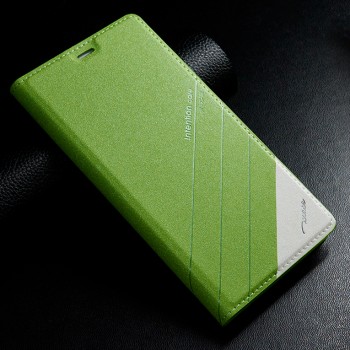 Ультратонкий дизайнерский чехол флип подставка на пластиковой основе дизайн Уголок для Meizu Pro 5 Зеленый