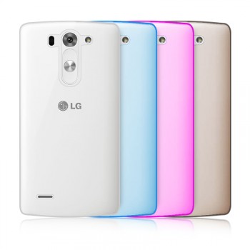 Силиконовый матовый полупрозрачный чехол для LG G3 S