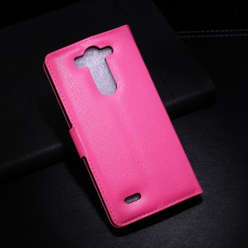 Чехол портмоне подставка с защелкой для LG G3 S Пурпурный