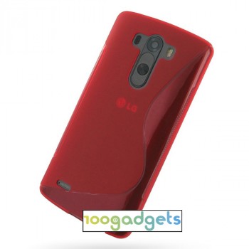 Силиконовый S чехол для LG G3 S Красный