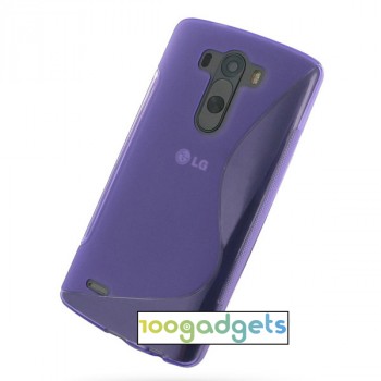 Силиконовый S чехол для LG G3 S Фиолетовый