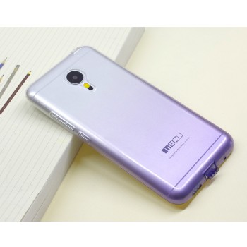 Силиконовый градиентный полупрозрачный чехол для Meizu Pro 5 Фиолетовый