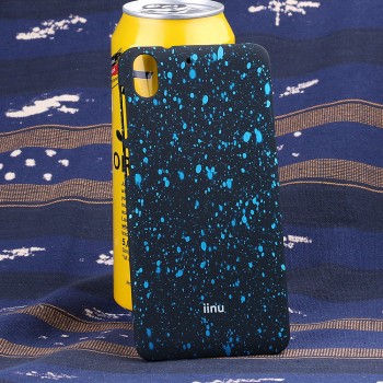 Пластиковый матовый дизайнерский чехол с голографическим принтом Звезды для HTC Desire 728 Голубой