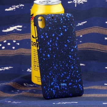 Пластиковый матовый дизайнерский чехол с голографическим принтом Звезды для HTC Desire 728 Синий