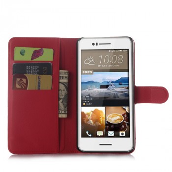 Чехол портмоне подставка с защелкой для HTC Desire 728 Красный