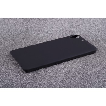 Пластиковый матовый непрозрачный чехол для HTC Desire 728 Черный