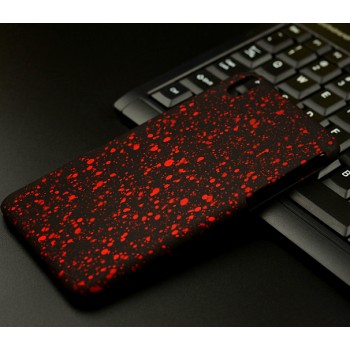 Пластиковый матовый дизайнерский чехол с голографическим принтом Звезды для HTC Desire 816 Красный
