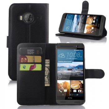 Чехол портмоне подставка на пластиковой основе с магнитной застежкой для HTC One ME