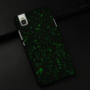 Пластиковый матовый непрозрачный чехол с голографическим принтом Звезды для Huawei ShotX Зеленый